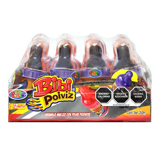 Bibi Polviz Caramelo con Polvo Picosito 19g PIGÜI Caja c/12