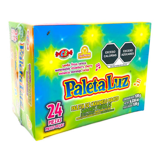 Paleta Luz Surtida 5g LAS DELICIAS Caja c/24