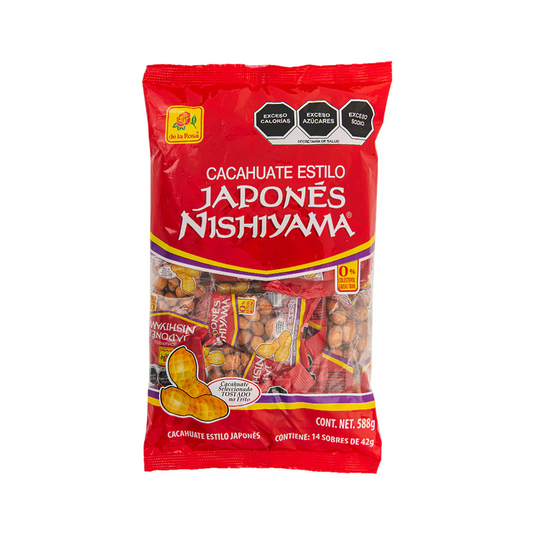 Cacahuate Japonés Sobres 42g DE LA ROSA Bolsa c/14