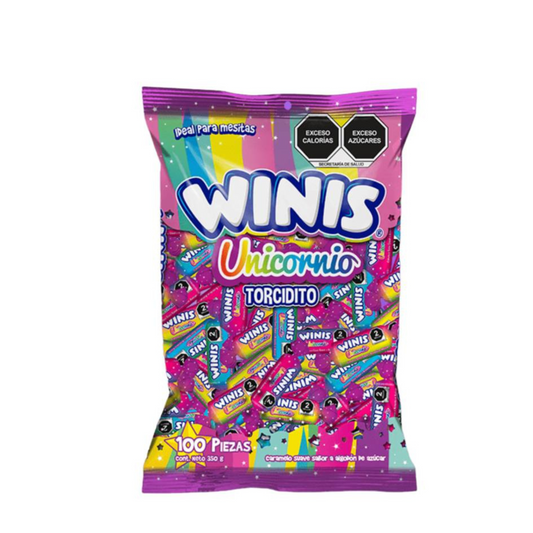 Caramelos Unicornio Torcidito 3.5g WINIS Bolsa c/100