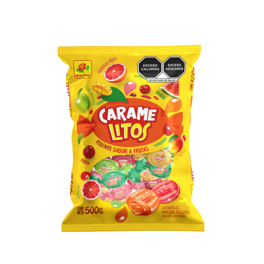 Caramelos Carame Litos Rellenos Surtidos 5g DE LA ROSA Bolsa c/100