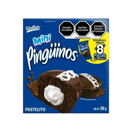 Pastelitos Mini Pingüinos 25g MARINELA Caja c/8