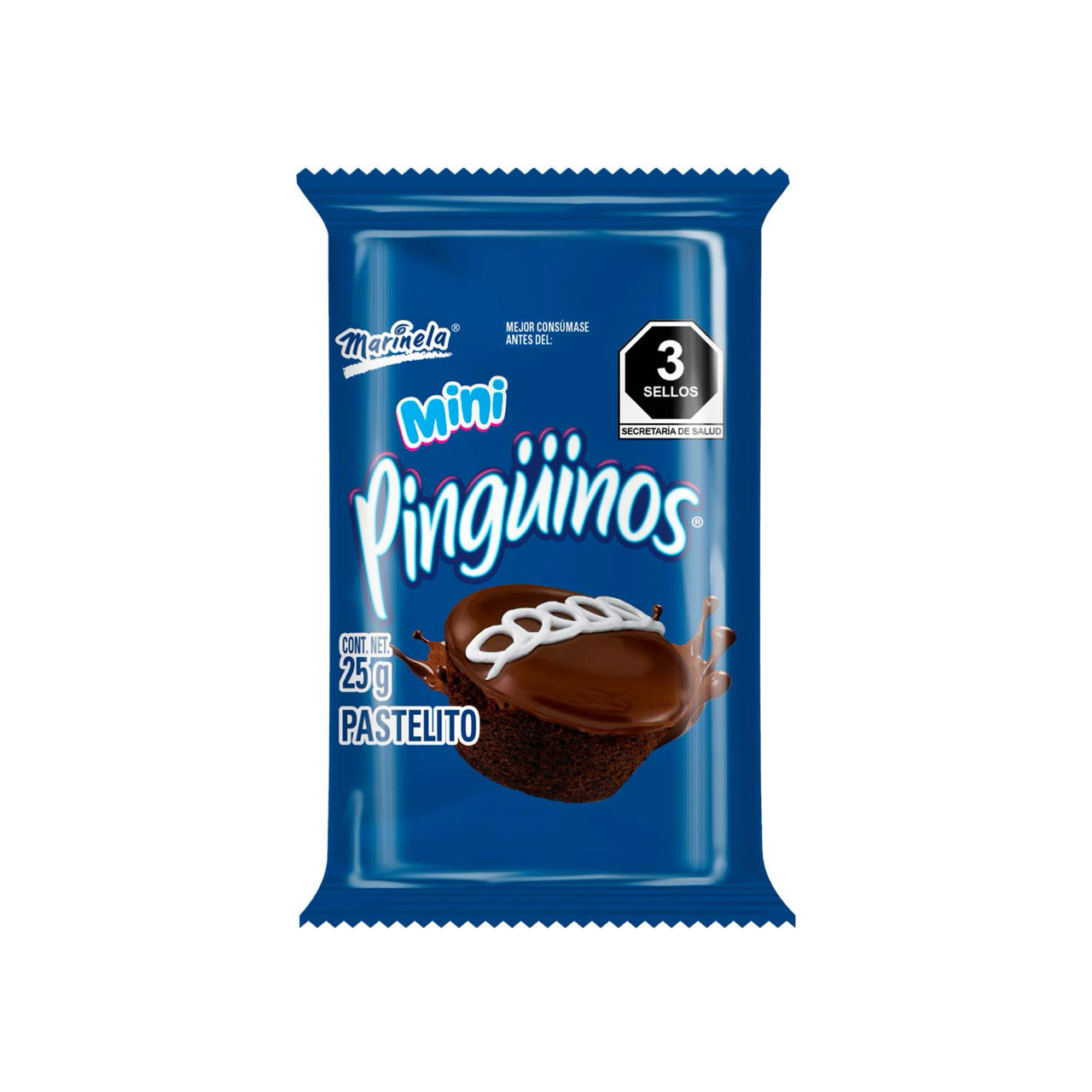 Pastelitos Mini Pingüinos 25g MARINELA Caja c/8