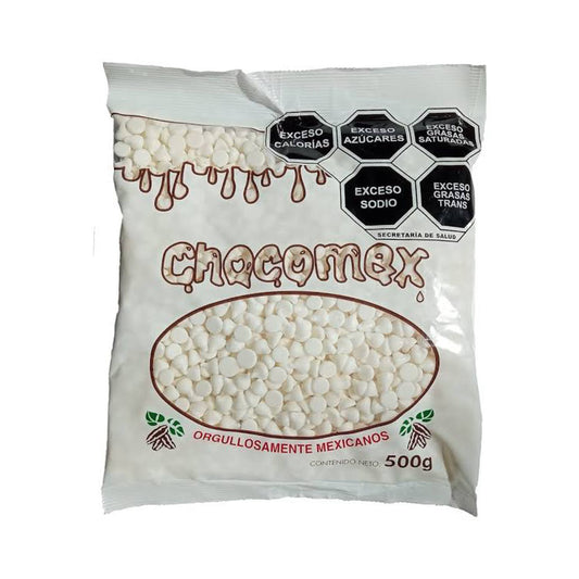 Chispas de Chocolate Blanco CHOCOMEX Bolsa 500g
