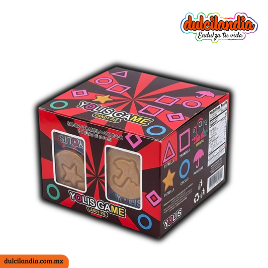 Yolis Game Caramelo Dalgona Juego del Calamar Surtido 10g YOLIS Exhibidor c/24