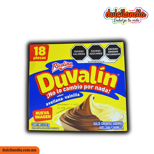 Duvalín Bisabor Avellana-Vainilla 15g RICOLINO Caja c/18