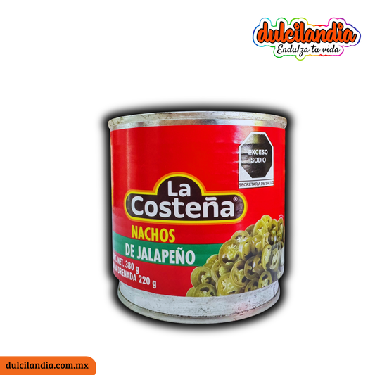 Chiles Nachos de Jalapeños LA COSTEÑA Lata 380g