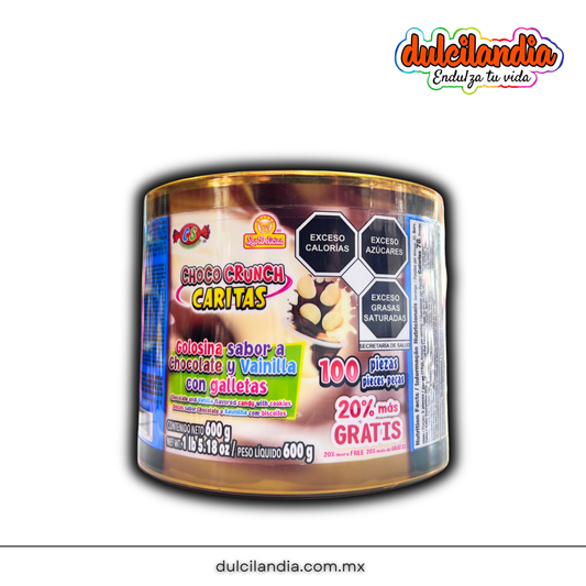 Choco Crunch Caritas 6g LAS DELICIAS Estuche c/100