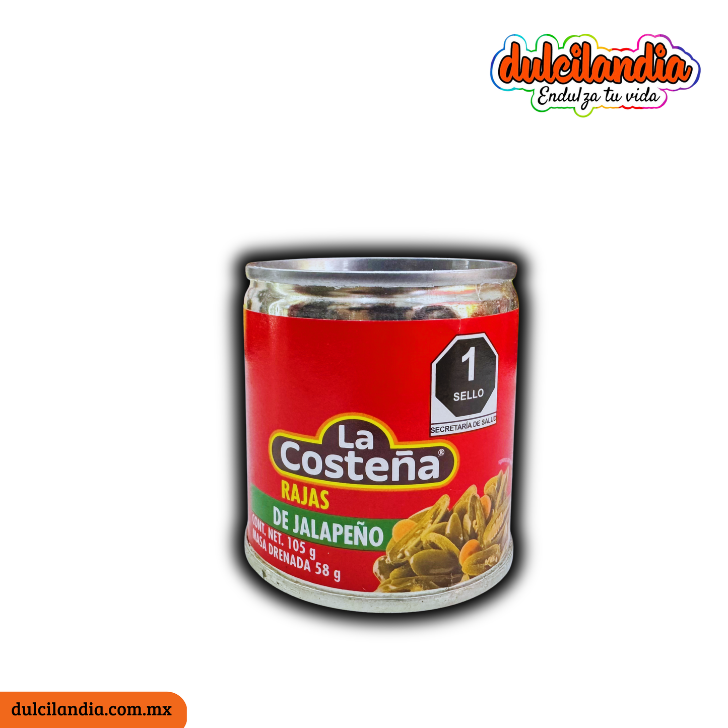 Chiles Rajas de Jalapeño LA COSTEÑA Lata 105g