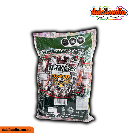 Churritos de Maíz 40g BLANCAS Bolsa c/20