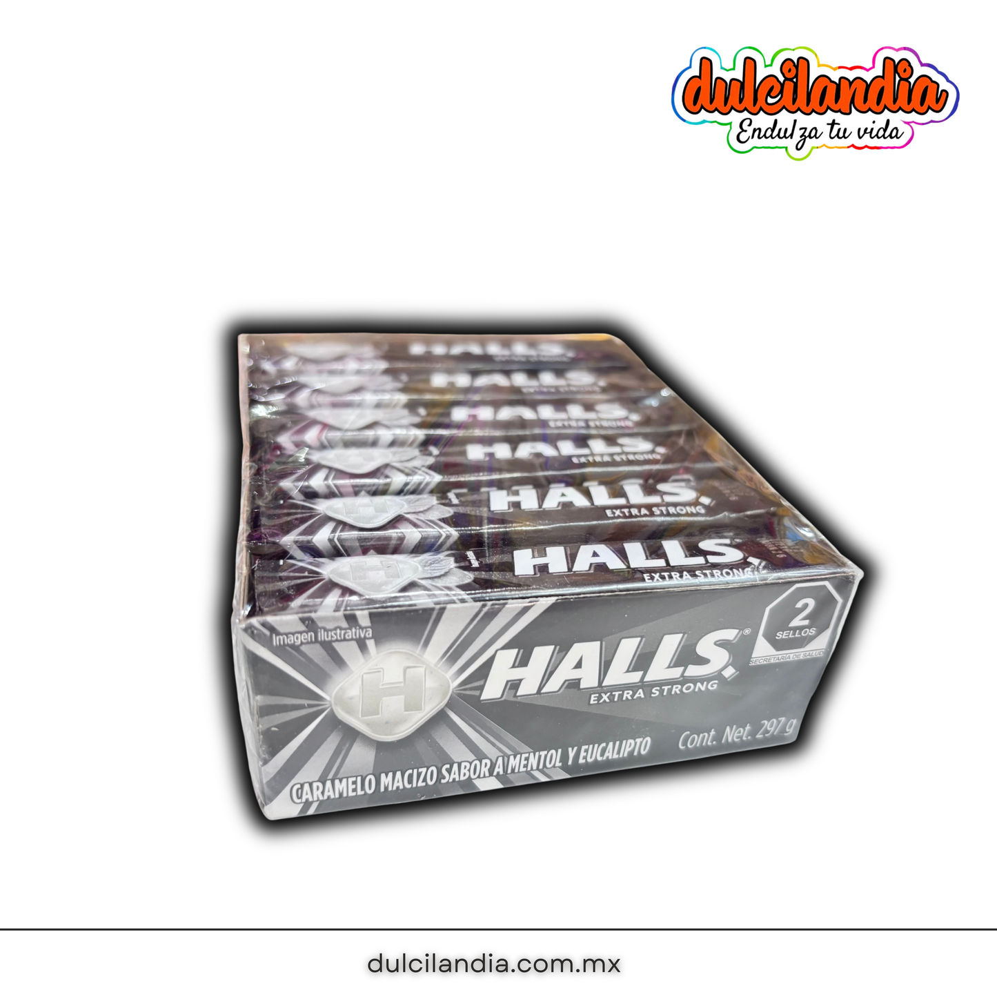 Pastillas Halls Extra Strong MONDELĒZ Caja c/12
