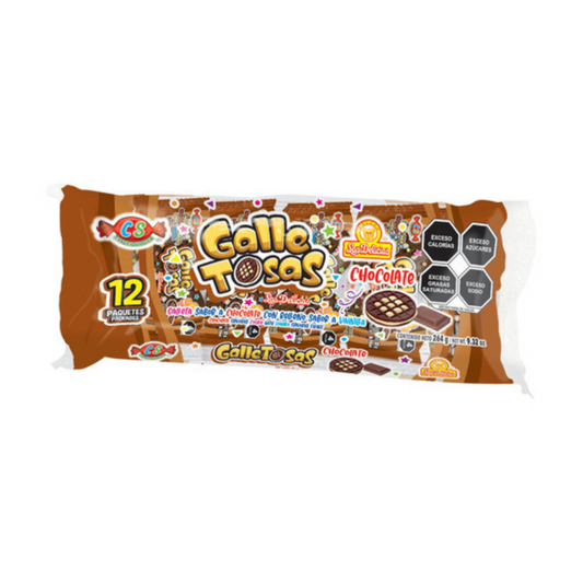 Galletas GalleTosas Chocolate 4’s LAS DELICIAS Bolsa c/12