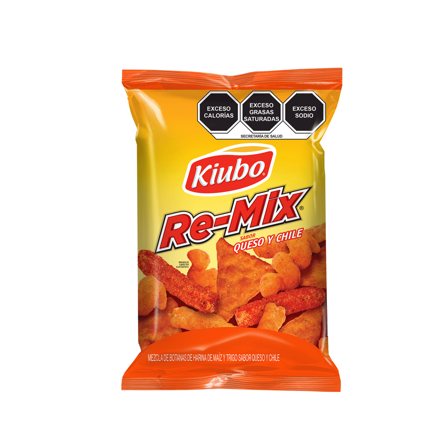 Re-mix Queso y Chile 35g KIUBO Bolsa c/10