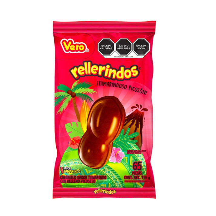 Caramelos Rellerindos Tamarindo 11g VERO Bolsa c/65 – Dulcilandia Dulcería