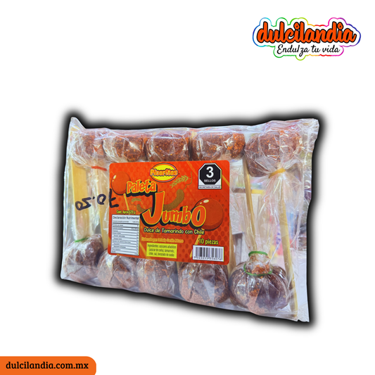 Paletas Jumbo Tamarindo 62g PICORITOS Bolsa c/10