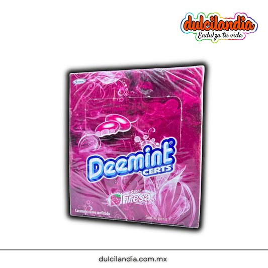 Caramelos Suaves Deemint Certs Fresa Sobres 2’s ADAMS Caja c/40