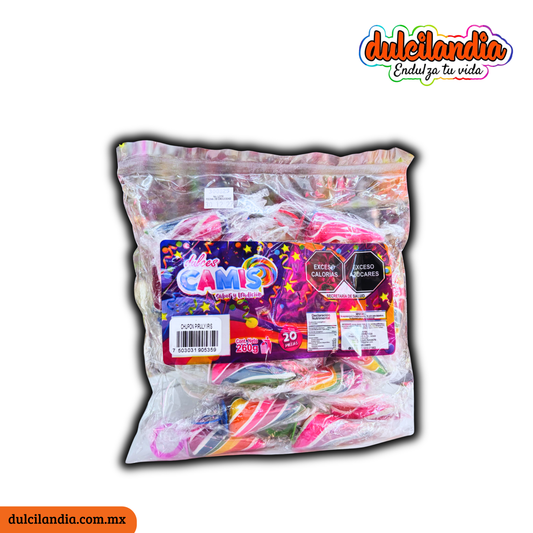 Caramelos Chupón Piruly Iris 13g DULCES CAMIS Bolsa c/20