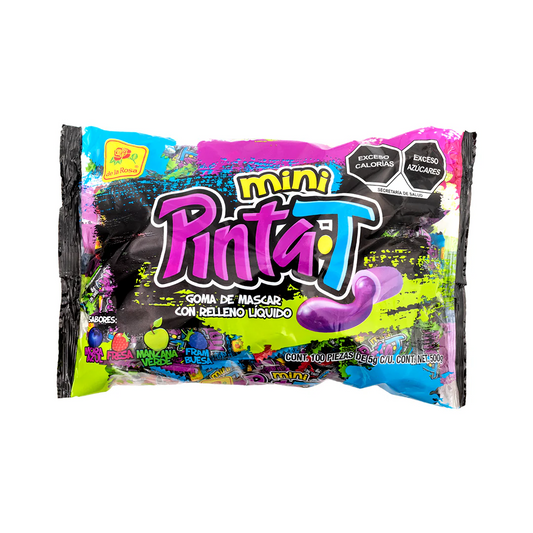 Chicles Rellenos Mini Pinta-T 5g DE LA ROSA Bolsa c/100