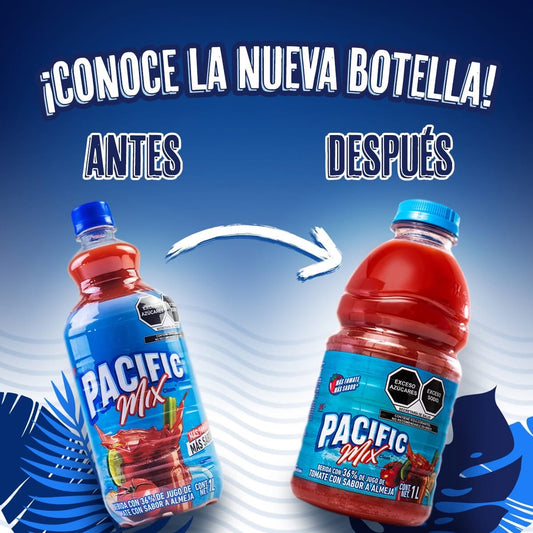 Coctel de Tomate y Almeja PACIFIC MIX CLAM Botella 1Lt