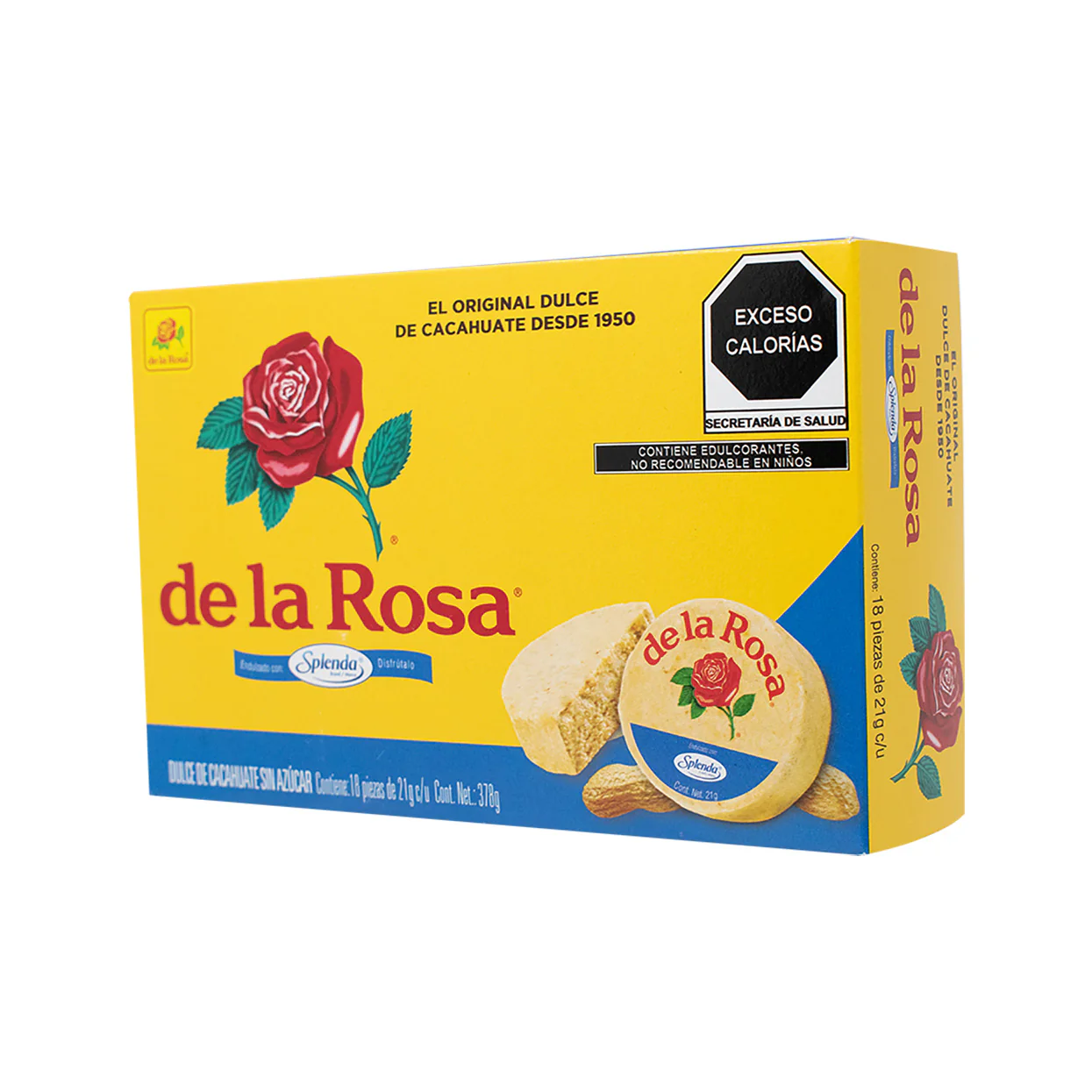 Mazapán Sin Azúcar / Splenda DE LA ROSA Caja c/18