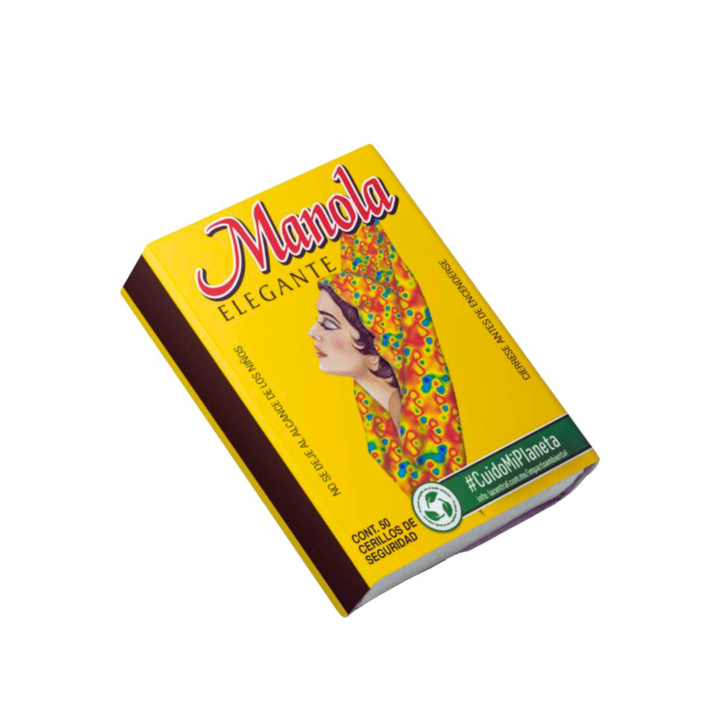 Cerillos Manola Cajilla 50 Piezas LA CENTRAL Empaque c/50