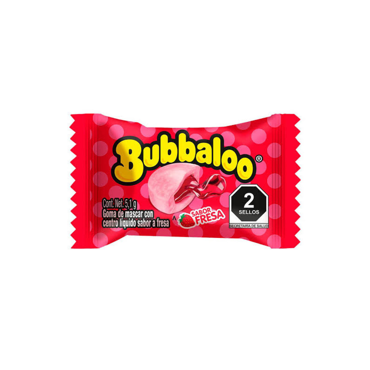 Chicles Bubbaloo Fresa MONDELĒZ Caja c/47