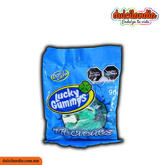 Gomitas Tiburones LUCKY GUMMYS Sobre 96g