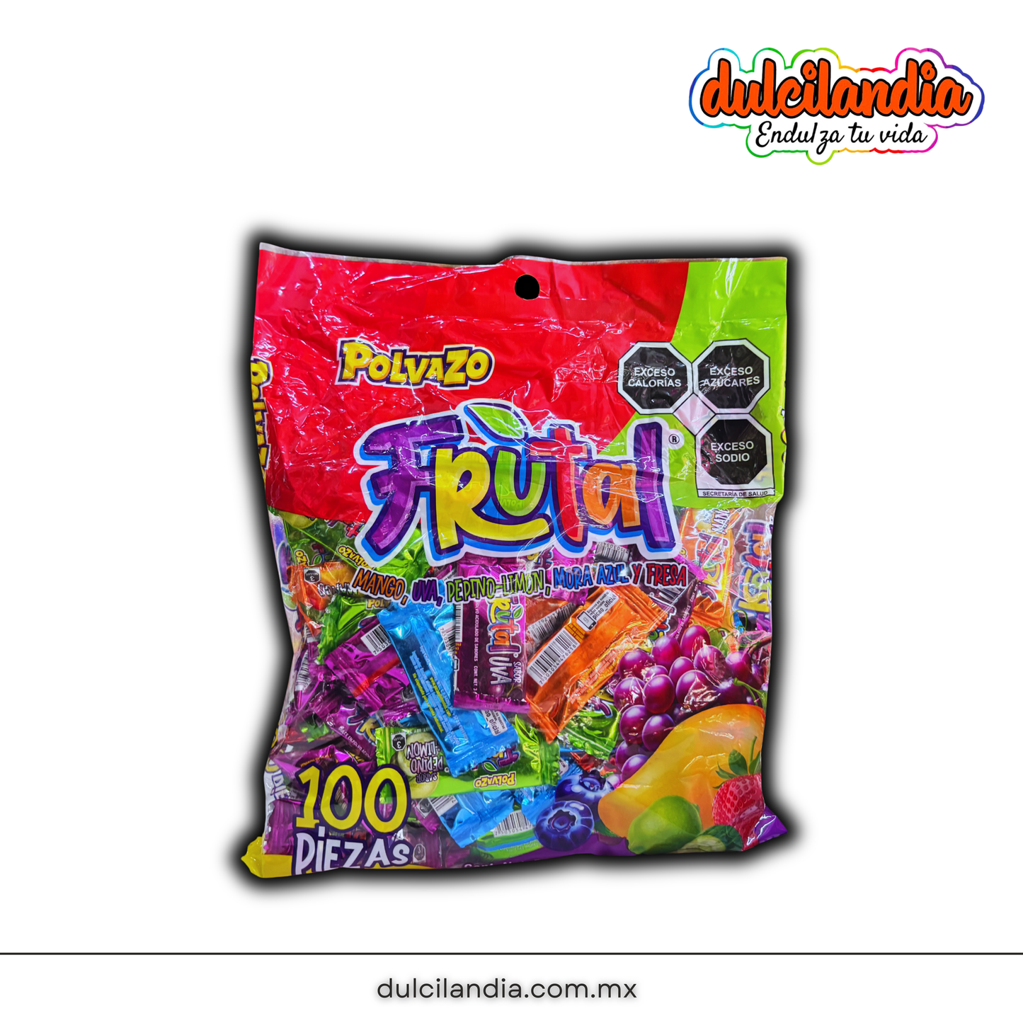 Caramelo en Polvo Polvazo Frutal Surtido PICAO Bolsa c/100
