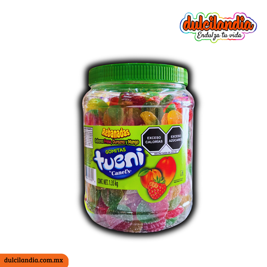 Gomitas Rebanadas Tueni CANEL’S Vitrolero 1.35Kg