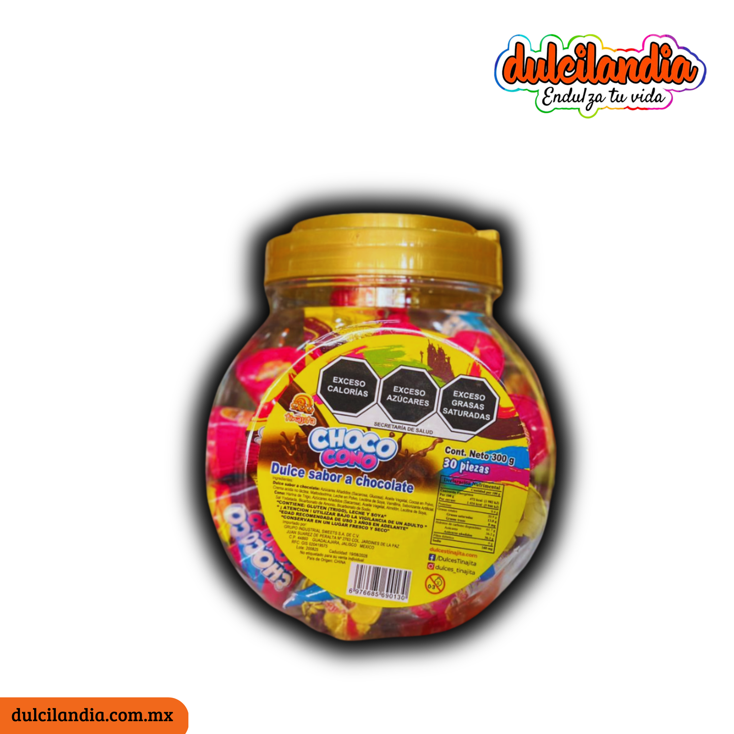 Choco Cono Chocolate 10g TINAJITA Vitrolero c/30