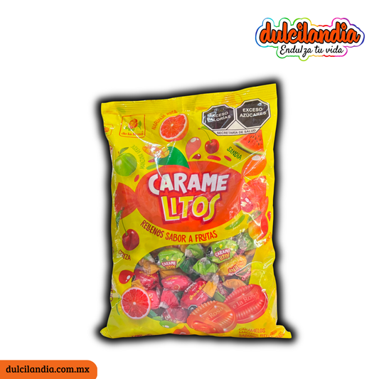 Caramelos Carame Litos Rellenos Surtidos 5g DE LA ROSA Bolsa c/100
