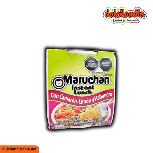 Sopa Instantánea con Camarón, Limón y Habanero MARUCHAN Empaque 64g