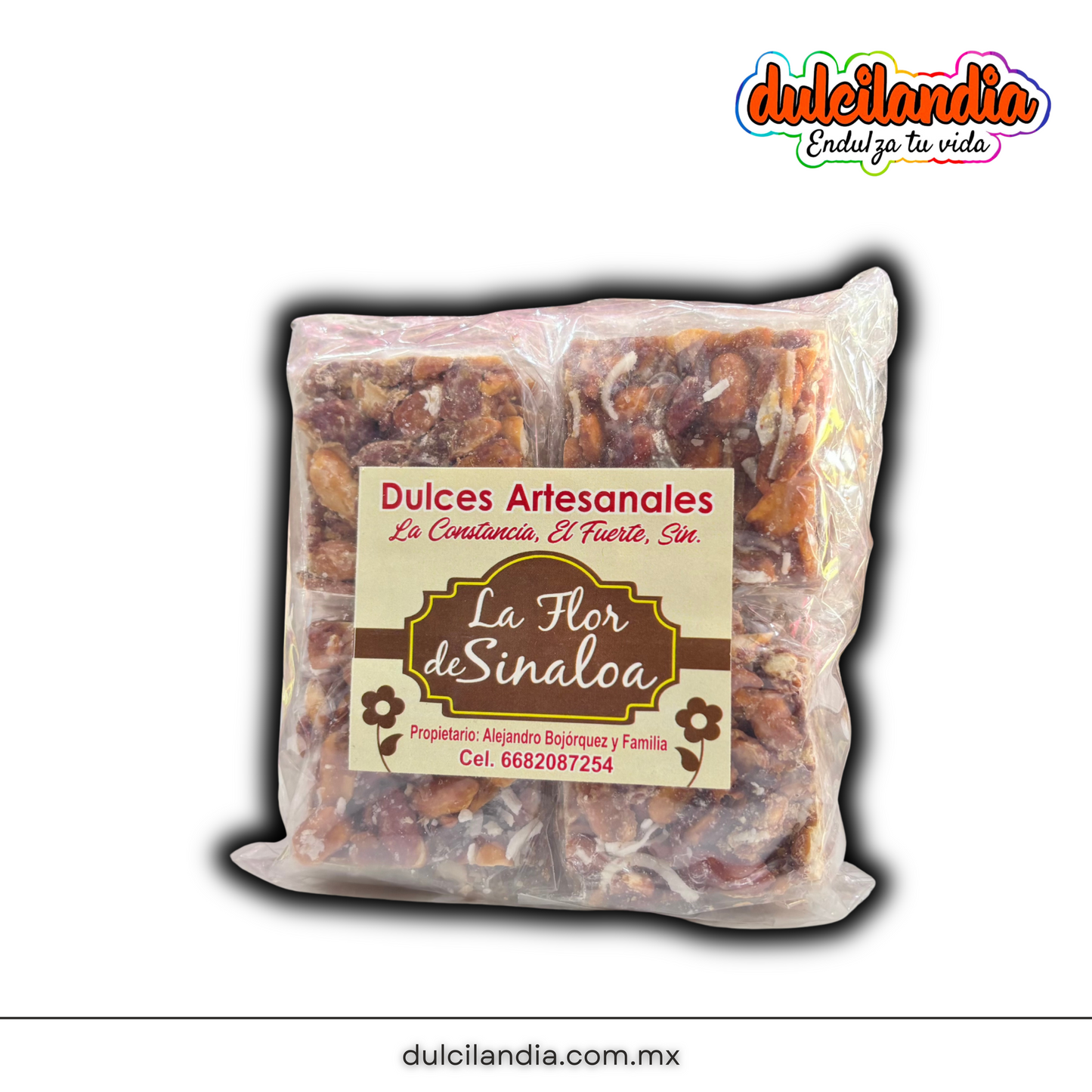 Pepitorias de Cacahuate Artesanales LA FLOR DE SINALOA Bolsa c/12