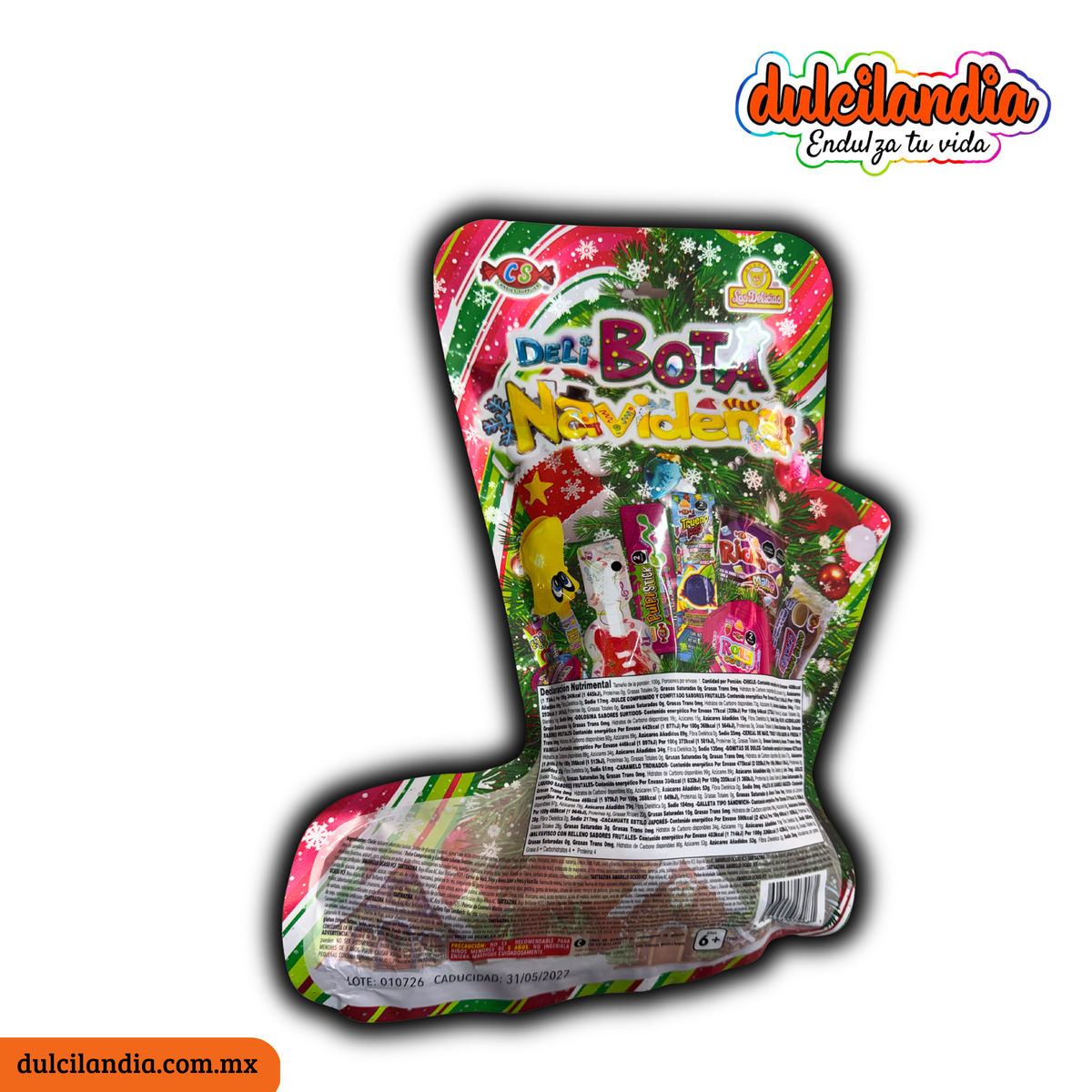 Deli Bota Navideña LAS DELICIAS Empaque 110g