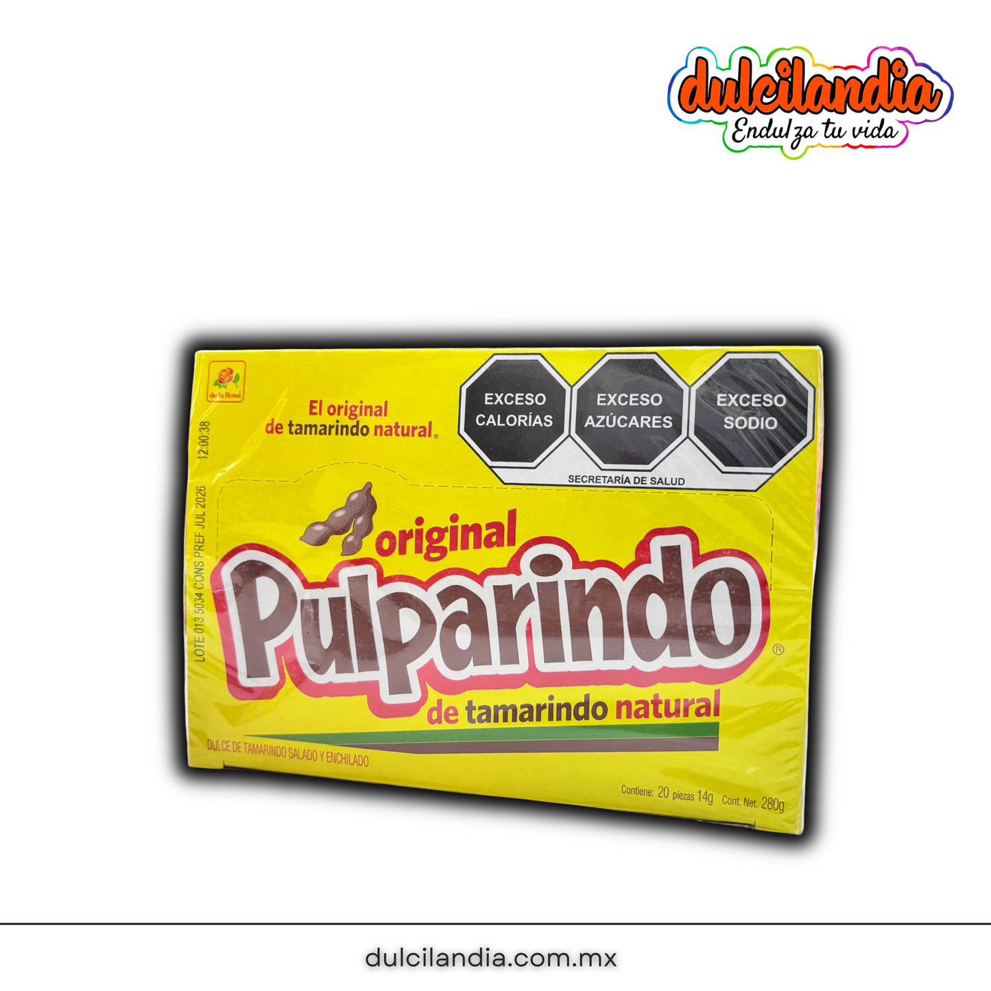 Pulparindo Original 14g DE LA ROSA Caja c/20