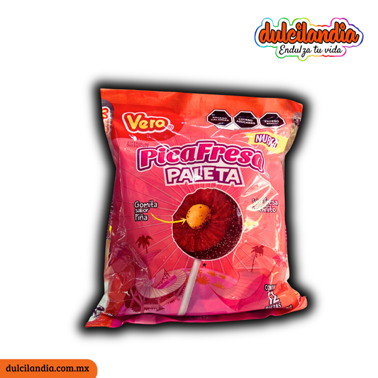 Paletas PicaFresa 22g VERO Bolsa c/12