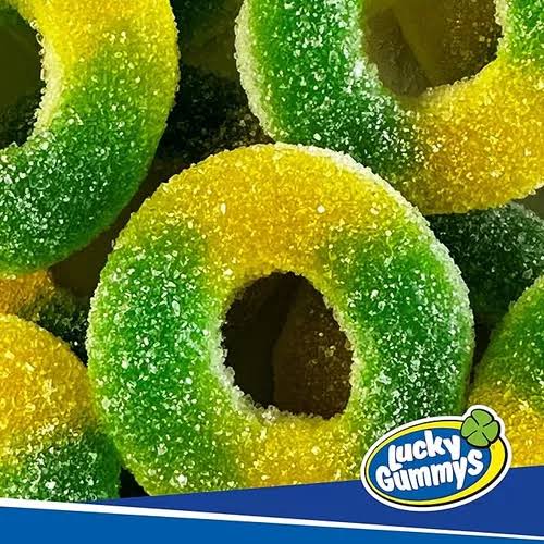Gomitas Aros de Manzana LUCKY GUMMYS Bolsa 1Kg