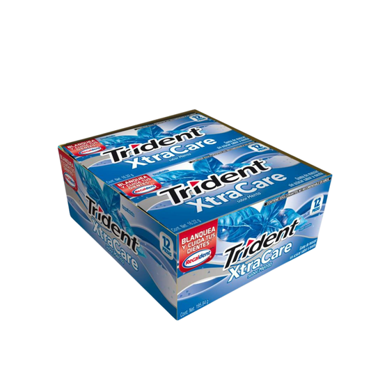Chicles Trident XtraCare Menta 13.6g MONDELĒZ Caja c/12