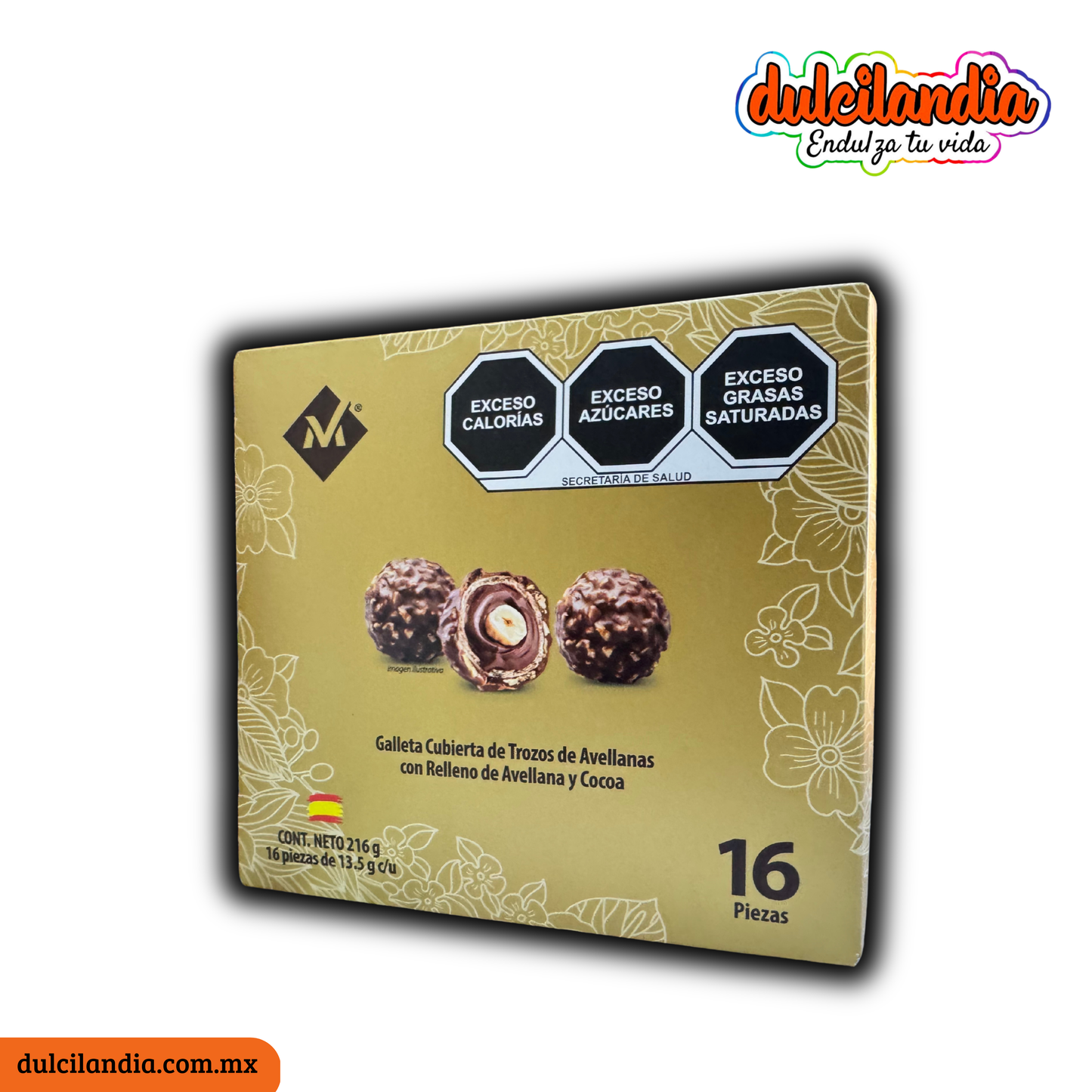 Chocolates Rellenos Avellana 13.5g MEMBER’S MARK Caja c/16