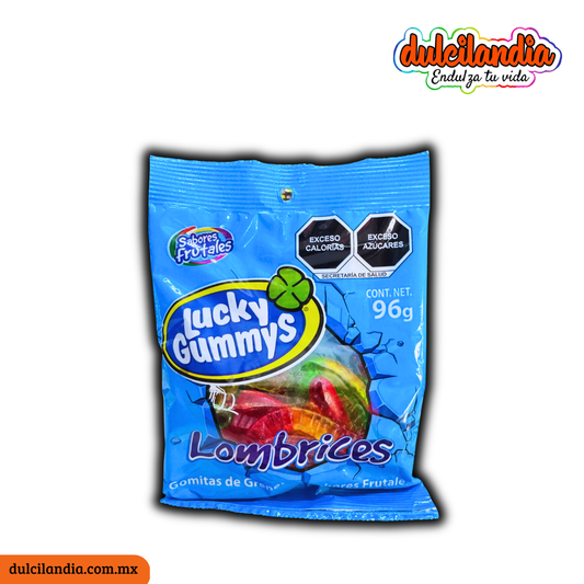 Gomitas Lombrices LUCKY GUMMYS Sobre 96g