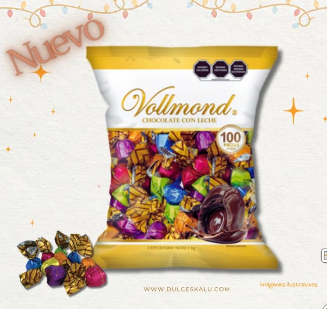 Chocolates con Leche Rellenos VOLLMOND Bolsa c/100