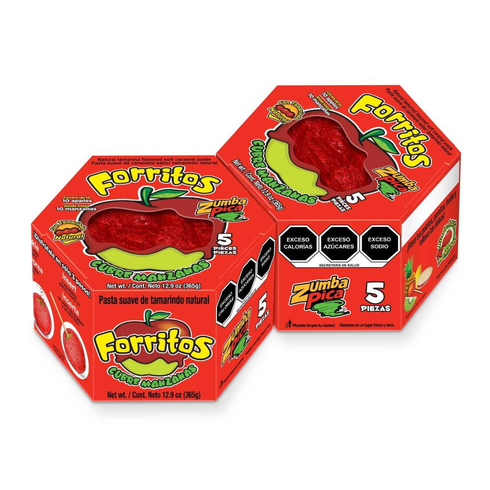 Forritos Cobertura para Manzanas 73g ZUMBA PICA Caja c/5