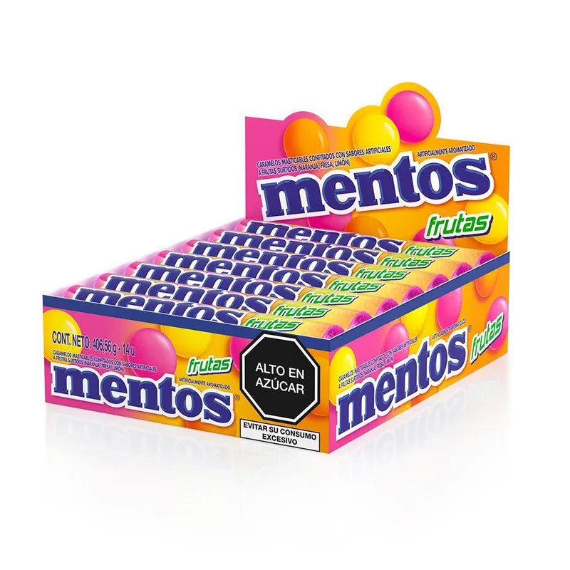 Mentos Frutas 29g PERFETTI VAN MELLE Caja c/12