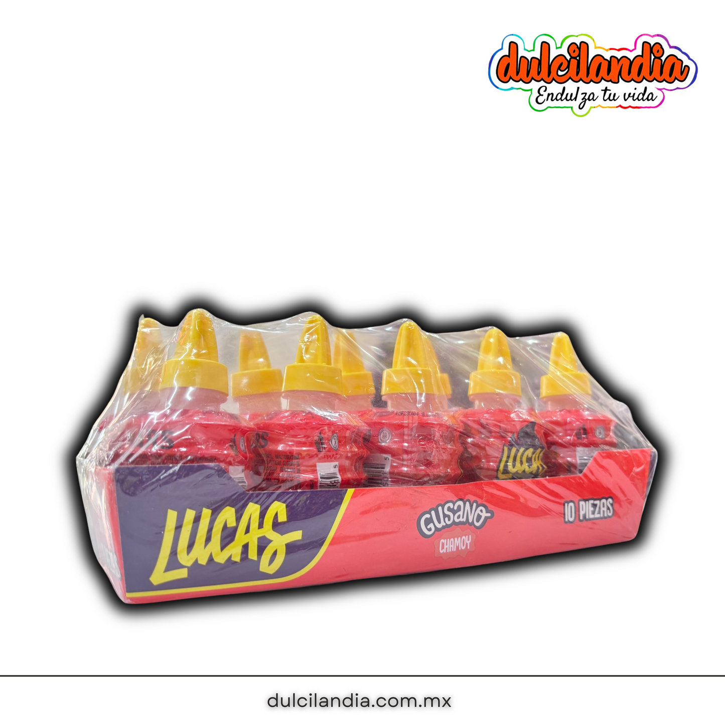 Lucas Gusano Chamoy MARS Exhibidor c/10