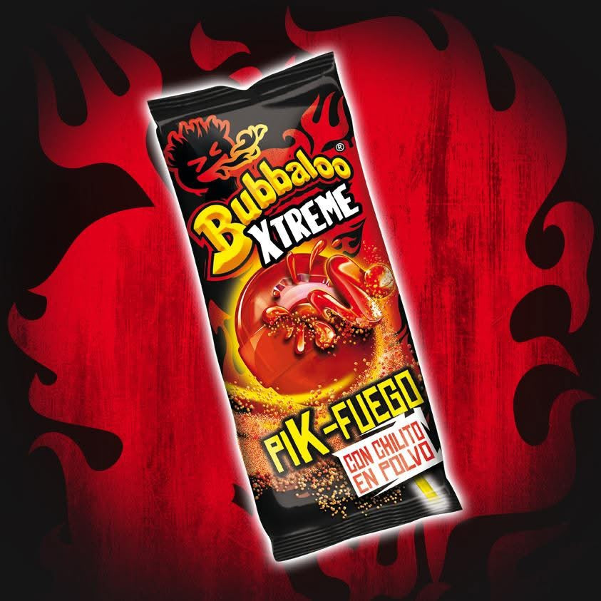Paletas Bubbaloo Xtreme Pik-Fuego Enchilada 20.5g MONDELĒZ Bolsa c/20