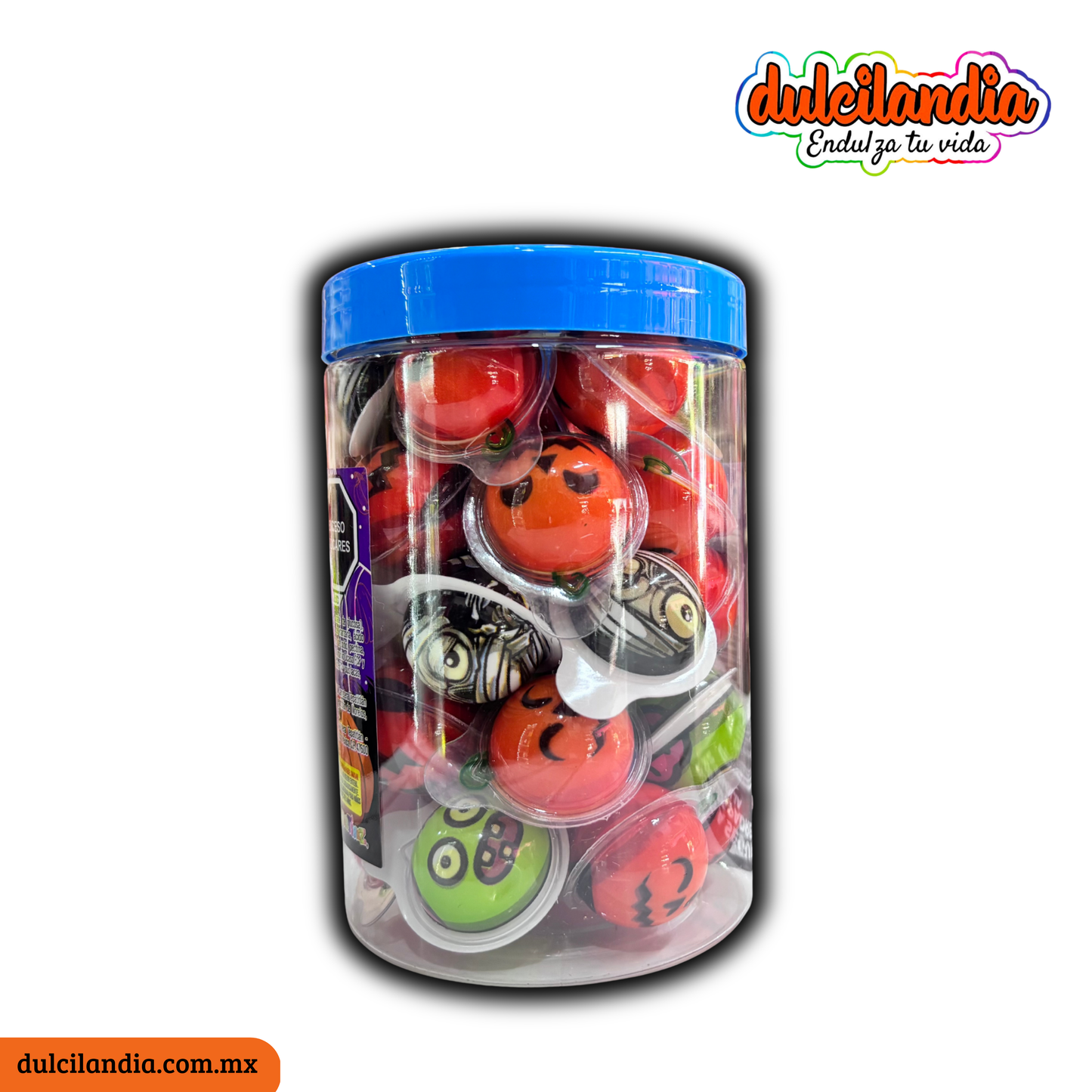Gomitas Gommy Rellenitax 3D Monstruos 10g HUBIN Vitrolero c/30