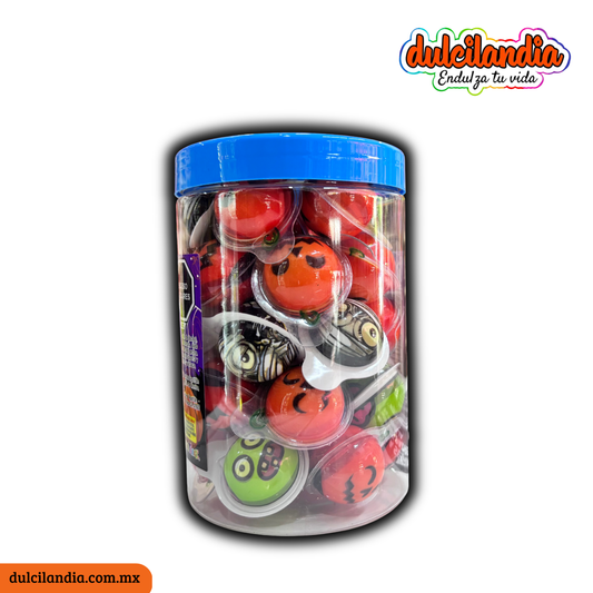 Gomitas Gommy Rellenitax 3D Monstruos 10g HUBIN Vitrolero c/30
