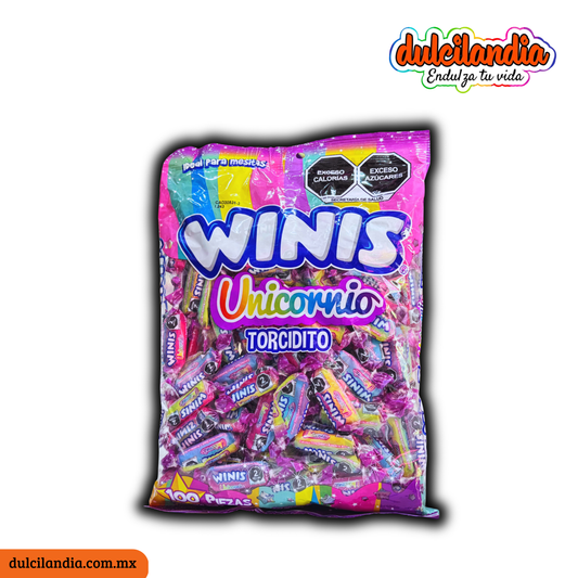 Caramelos Unicornio Torcidito 3.5g WINIS Bolsa c/100