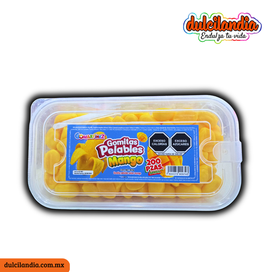 Gomitas Pelables Mango GOMARTINEZ HUBIN Exhibidor c/200