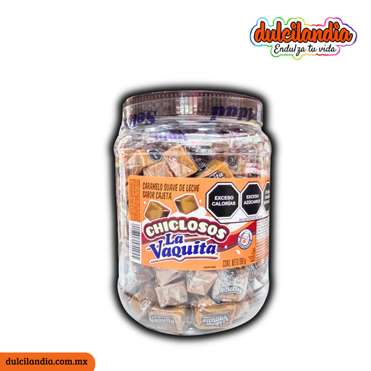 Caramelos Chiclosos Cajeta 9g LA VAQUITA Vitrolero c/110